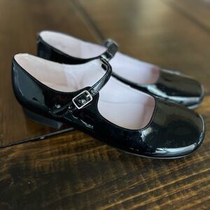 Nima Black Patent Leather Kids Mary Jane Shoes